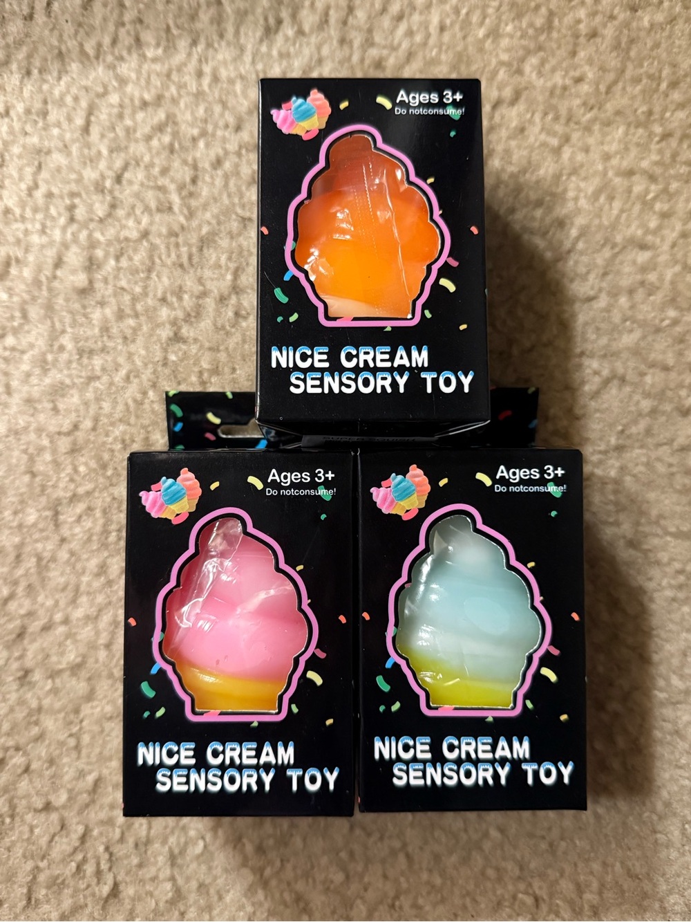 Squishy Ice Cream Cones (Bundle of 3)